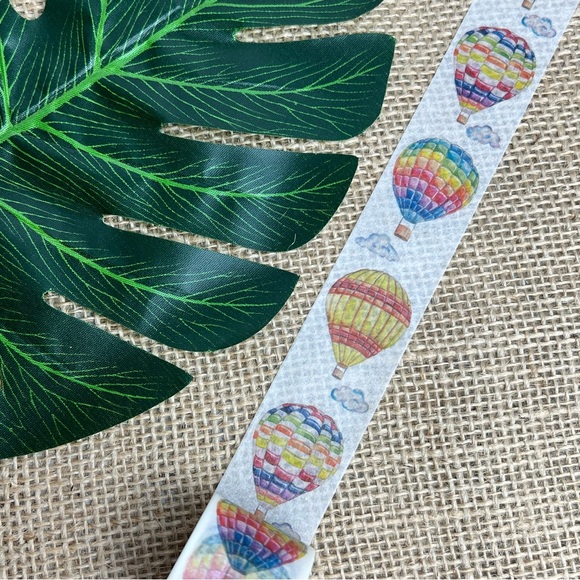 Hot Air Balloon Festival, Rainbow Designed Balloons, 30mm Washi Tape, 1 Roll - Picture 7 of 13